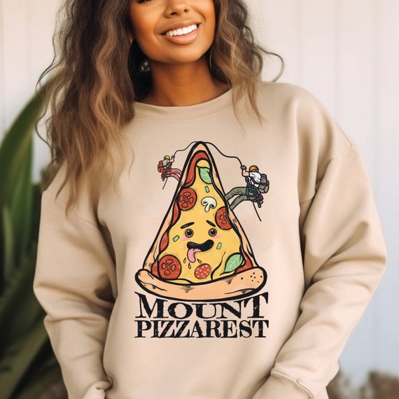 Sudadera de pizza divertida lindo jersey de su ter kawaii Mount