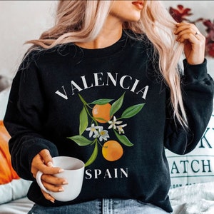 Valencia Spain Sweatshirt, Spain Crewneck sweater,Spanish Valencian Unisex Pullover,Valencia holiday Souvenir gift
