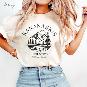Kananaskis Country Comfort Colors® Tee Shirt, Alberta Canada Unisex Shirt, Canada Travel Gift Souvenir, Canadian Tee
