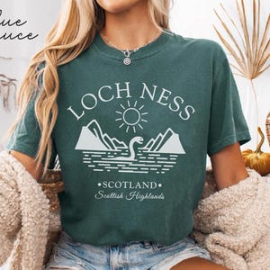 Loch Ness Scotland Comfort Colors® Tee Shirt, Scotland Unisex Shirt, Loch Ness T-Shirt Travel Gift Souvenir, Scotland Holiday Tee