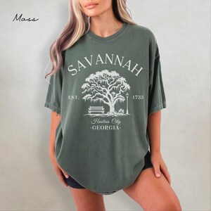 Camiseta Savannah Comfort Colors®, camiseta unisex de Georgia, camiseta de Savannah, regalo de viaje, camiseta navideña de Georgia imagen 7