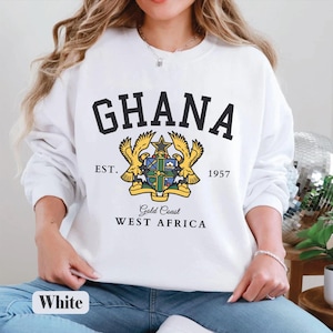 Ghana Sweatshirt, Ghana Flag Pullover hoodie, Unisex Soft and Comfortable Ghana jumper, Ghana Gifts, Ghanaian travel holiday souvenir