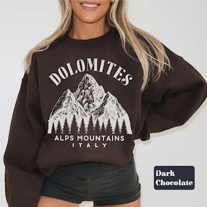 Dolomites South Tyrol Italy sweatshirt, Dolomites Soft and Comfortable crewneck, Italy Unisex sweater Souvenir Holiday gift, Alps mountains