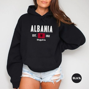 Albania hoodie pullover,Albania shirt, Albania Flag t-shirt, Unisex men women, Albania gifts souvenir clothes,