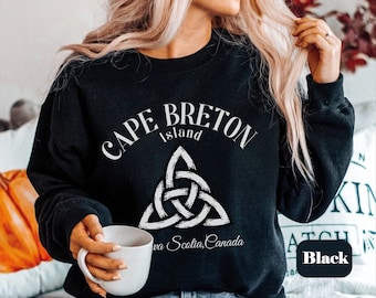 Cape Breton Island Nova Scotia Sweatshirt, Women's Nova Scotia Crewneck, Unisex Cape Breton Island Pullover,Cape Breton Island Canada