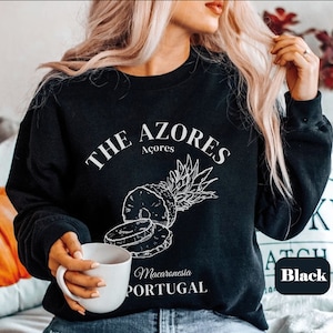 The Azores Island Portugal Sweatshirt,Portuguese Azores Crewneck sweater,Azores Unisex shirt, Portugal gift souvenir