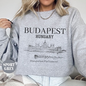 Budapest Hungary sweatshirt, Hungarian sweater, Hungary crewneck, Unisex Soft and Comfortable Pullover, Hungary gift souvenir