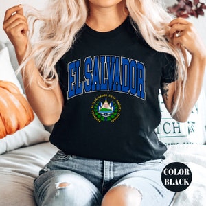 El Salvador Tshirt, Unisex Soft and Comfortable El Salvador Emblem Shirt, Salvadoran Gifts, Salvadoran tee coat of arms