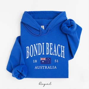 Sudadera con capucha de Bondi Beach, sudadera con capucha con la bandera de Australia, suéter para vacaciones en Sídney, regalo de viaje de surf australiano