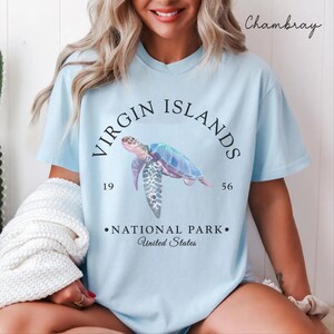 Virgin Islands National Park Comfort Colors® Tee Shirt, US Virgin Islands Unisex Shirt, Virgin Islands National Park T-Shirt Gift Souvenir