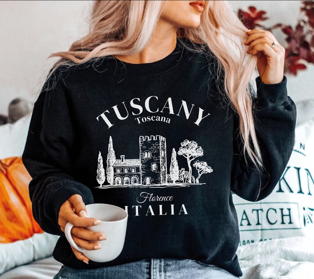 Tuscany Florence Italia Sweatshirt,vintage Womens Italy Crewneck Sweater,toscana Country House ...