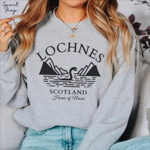 Loch Ness sweatshirt, Scotland sweater crewneck, Scottish Unisex pullover hoodie, Scotland Travel gifts souvenir