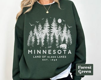 Minnesota sweatshirt, Unisex Minnesota crewneck pullover, Minnesota USA Girls Trip  Family Vacation sweater, Minnesota jumper souvenir