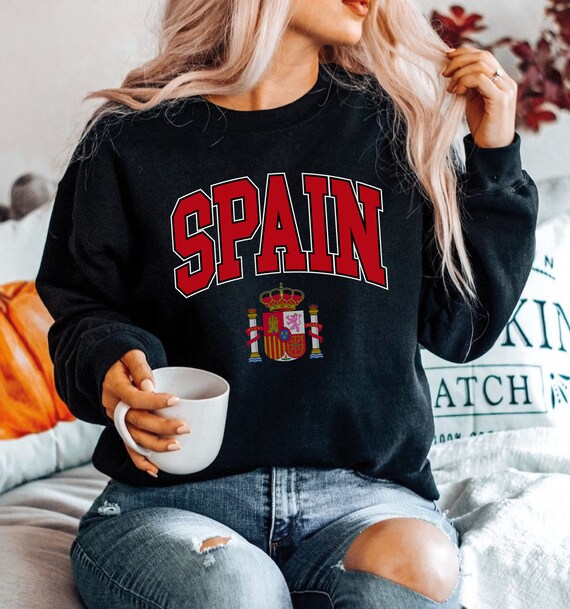 Spain Sweatshirt Unisex Soft and Comfortable Spain Emblem