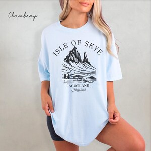 Isle of Skye Comfort Colors® T-Shirt, Schottland Unisex Shirt, Skye Reisegeschenk Souvenir, schottisches T-Shirt Bild 5