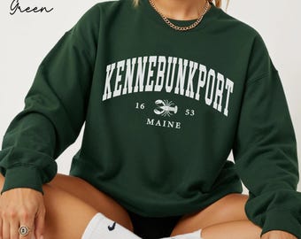 Kennebunkport sweatshirt, Maine crewneck sweater, Kennebunkport Maine Holiday pullover,Lobster Travel Gift Souvenir