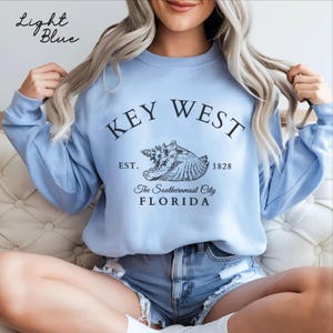 Key West sweatshirt, Florida crewneck pullover, Key West Gift souvenir hoodie , FL Unisex Pullover