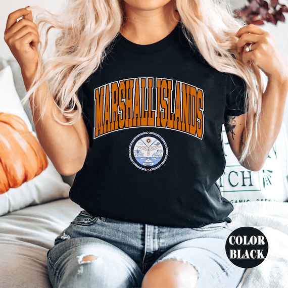 Camiseta de las Islas Marshall camisa de las Islas Marshall camisa unisex suave y comoda con emblema de las Islas Marshall regalos marshaleses escudo de armas de la camiseta Etsy Espana