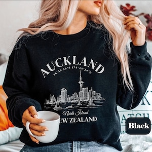 Auckland Neuseeland Sweatshirt, Auckland Neuseeland Rundhalspullover, Neuseeland Urlaub Weiches und bequemes Unisex-T-Shirt
