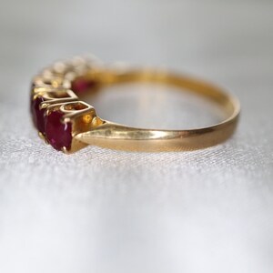 Natural Ruby 18k Solid Yellow Gold Ring image 4