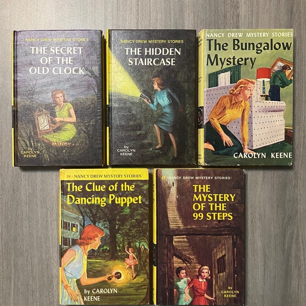 Assorted Nancy Drew books / Carolyn Keene / Matte covers / Vintage