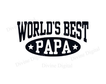 World Best Papa Svg - Etsy