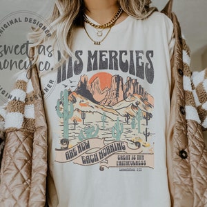 New Mercies Sweatshirt Faith Based Boho Christian Sweatshirts New Mercies Sweatshirt Faith Based Boho Christian Sweatshirts