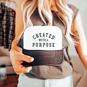 Created With a Purpose Christian Trucker Cap Created With a Purpose Christian Trucker Cap