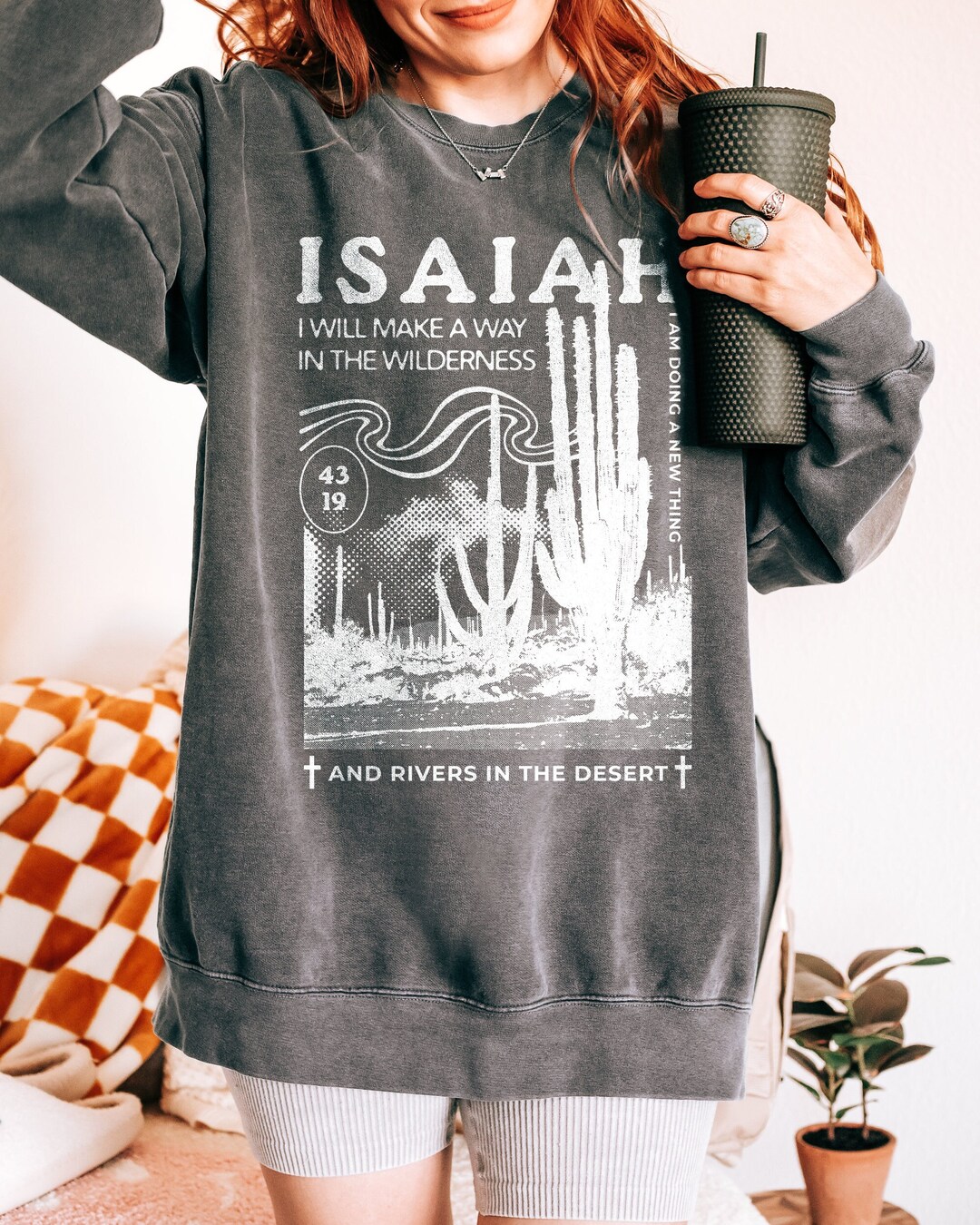 Christian Sweatshirts Comfort Colors Isaiah Sweatshirt Christian Gifts