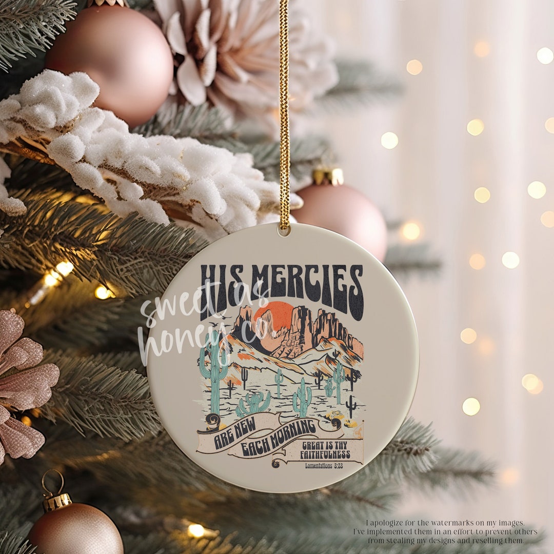 Christian Christmas Ornament Christian Gift for Her Jesus Etsy