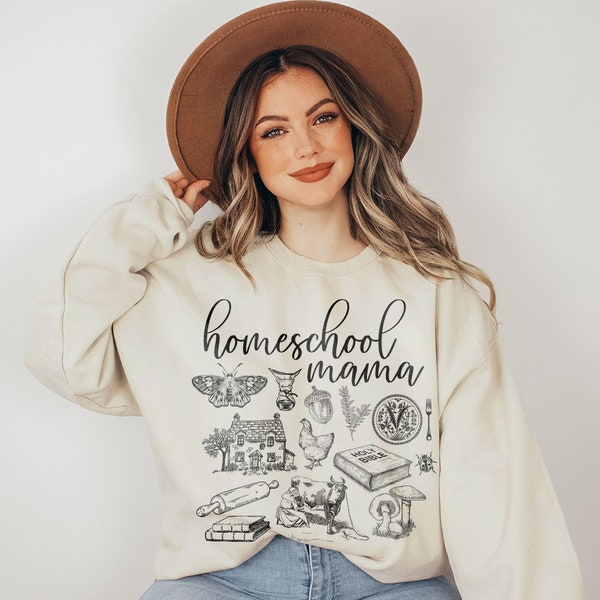 Homeschool Mama Sweatshirt Homemaker Christian Sweatshirt for Women Mama Sweater Homeschool Pullover Homeschool Mom Gift Homestead Mom Shirt