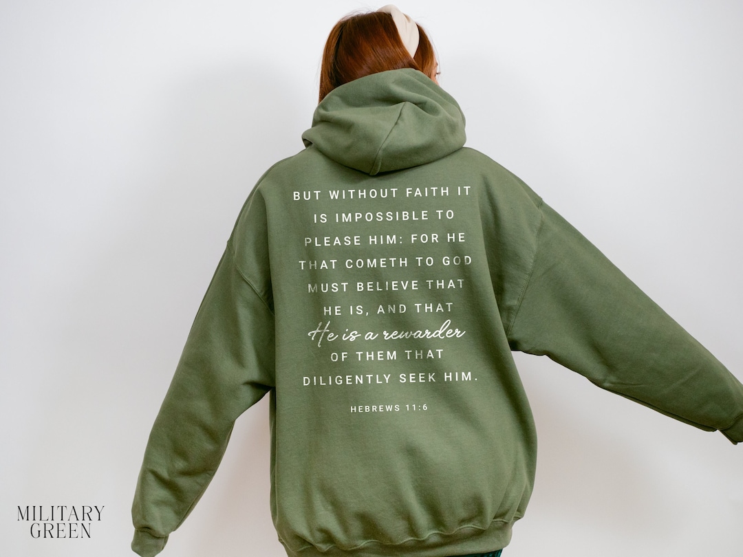Christian Sweatshirts Trust in the Lord Christian Hoodie Religious Gift