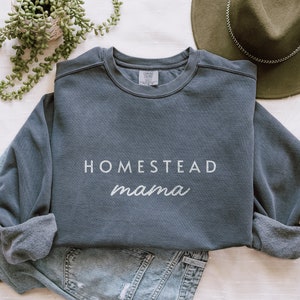 Homestead Mama Sweatshirt Homestead Apparel Gift for Her Raw Milk Shirt Homestead Gifts Support Your Local Farms Raw Kiefer Milk Sweatshirt