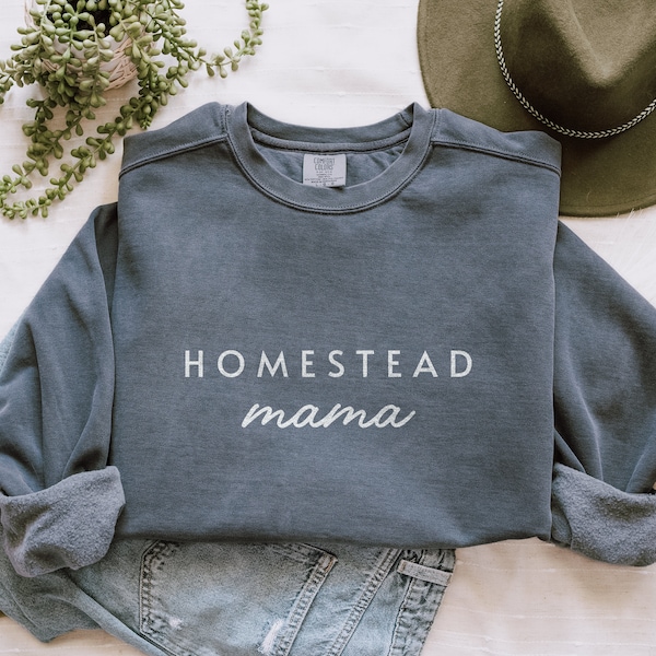 Homestead Mama Sweatshirt Homestead Apparel Gift for Her Raw Milk Shirt Homestead Gifts Support Your Local Farms Raw Kiefer Milk Sweatshirt