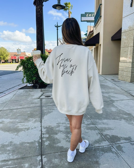 Cross front sweatshirt cheap