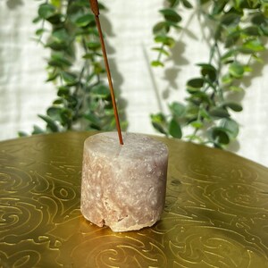 Beautiful Pink Amethyst Incense Holder From Brazil | Natural Pastel Pink Rock Mineral | Decorative Incense Burner | Boho Home Decoration