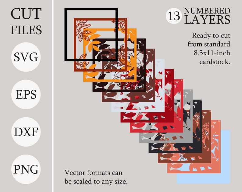 Bullfinches Birds 3d Shadow Box SVG Layered Files for Cricut - Etsy