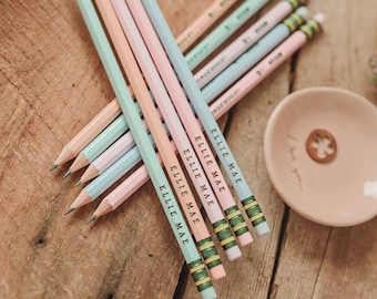Personalized Ticonderoga Pastel Pencils |Custom Ticoonderga Pecnil Pastel Pencils |School Supplies | Teacher Gift | Custom Stocking Stuffer