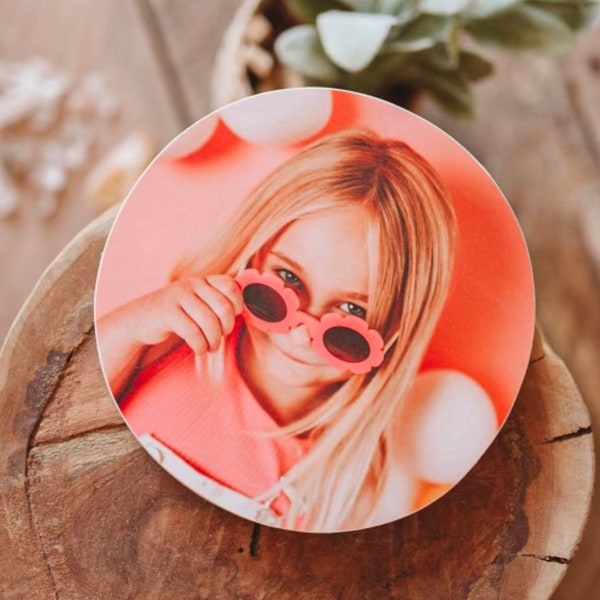 Custom Photo Print on Wood Circle| Custom Round Wood Photo Block |Custom Photo Print |Custom Wood Circle Photo | Wood Photo |Custom Photo