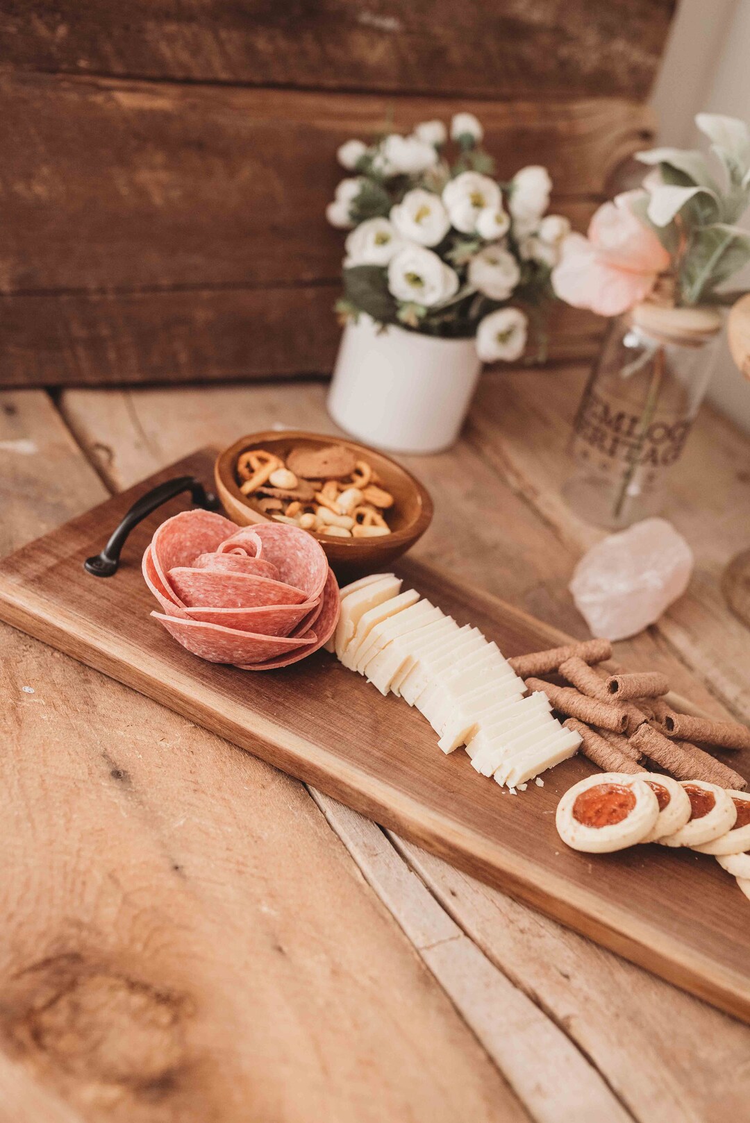 Personalized Charcuterie Board,walnut Serving Board, Cheese Board