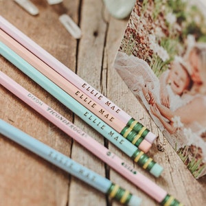 Personalized Ticonderoga Pastel Pencils Custom Ticoonderga Pecnil Pastel Pencils School Supplies Teacher Gift Custom Stocking Stuffer image 9