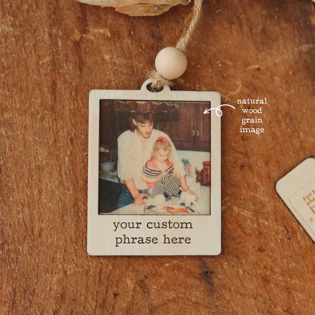 Custom Polaroid Photo Ornament custom Polaroid Frame Style Family