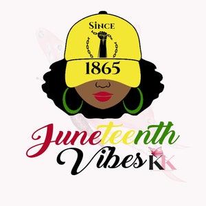 Juneteenth vrouw svg/png/jpg, zwarte vrouw, zwarte geschiedenis, Juneteenth 1865
