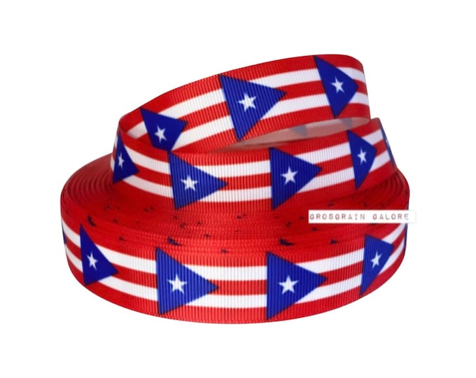 7/8 Puerto Rico Puerto Rican Flag Ribbon Heritage Ribbon Cultural ...