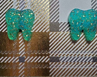 Pendientes de diente, pendientes de diente, pendientes de diente, regalos de asistente dental, regalos de higienista dental, regalos dentales para mujeres, regalos dentales