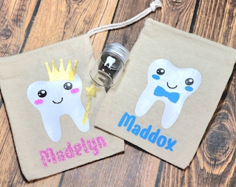 Bolsa para el Hada de los Dientes, Bolsa para el Hada de los Dientes, Bolsa personalizada para el Hada de los Dientes, Recuerdo del Hada de los Dientes, Primer diente perdido, diente perdido