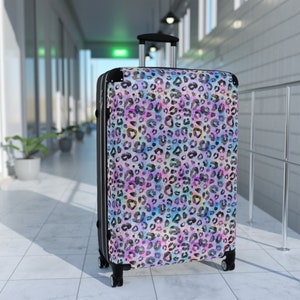 Cheetah Print Hardshell Suitcase | Rolling Carry-On Luggage image 1