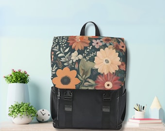 Mochila, Mochila para la vuelta al cole, Mochila para profesores, Mochila para el día a día, Funda para portátil, Compartimentos, Dos bolsillos para botellas de agua, Fácil de limpiar