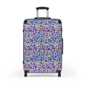 Cheetah Print Hardshell Suitcase | Rolling Carry-On Luggage image 2