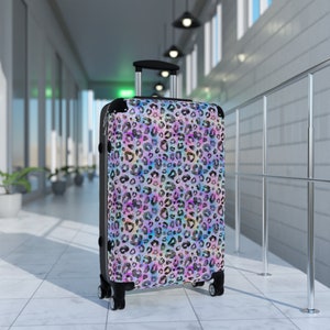 Cheetah Print Hardshell Suitcase | Rolling Carry-On Luggage image 9